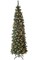 Slim Pencil Green Christmas Tree - Artificial Linden Spruce with Premium PVC Needles - Sturdy Metal Stand Included - Ideal for Compact Spaces - Effortless Assembly and Elegant Holiday Décor